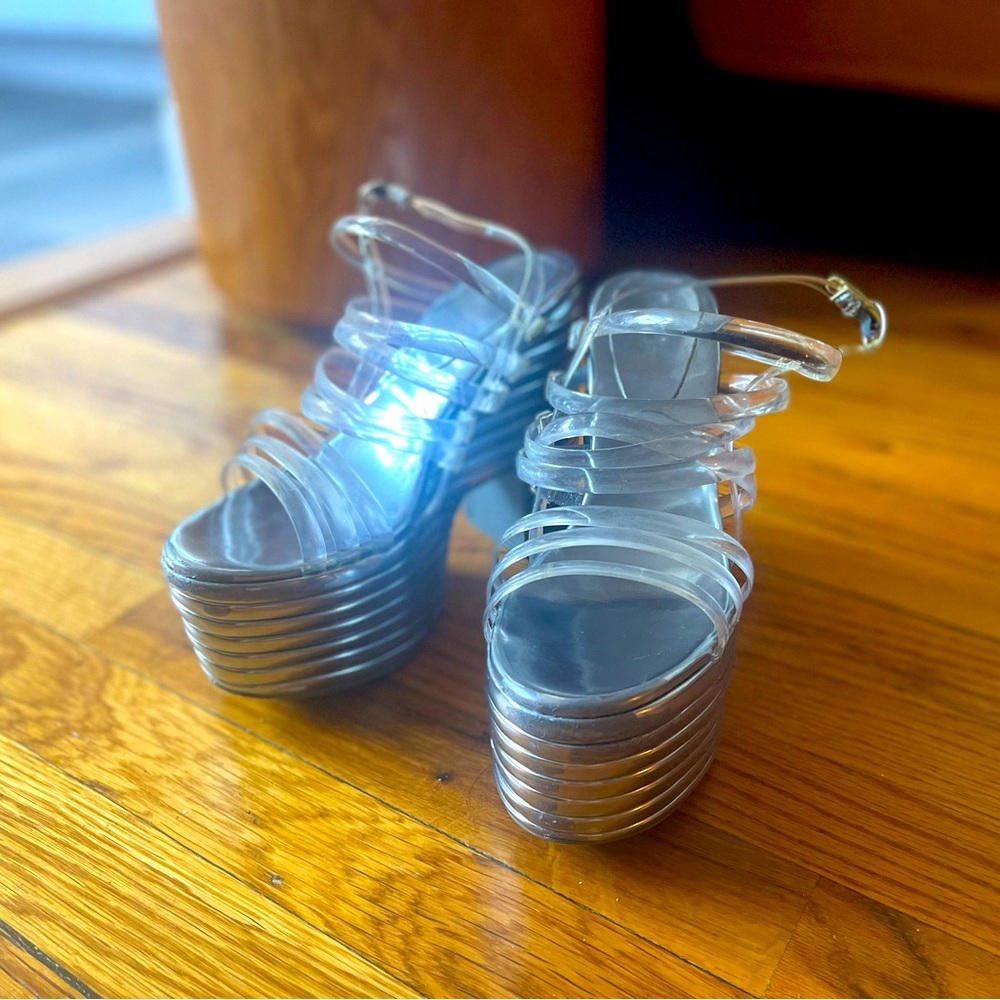 Jeffrey Campbell Platforms Silver Women’s Size 9